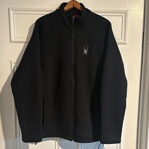 Spyder Men's Black Zip-Up Sweater
